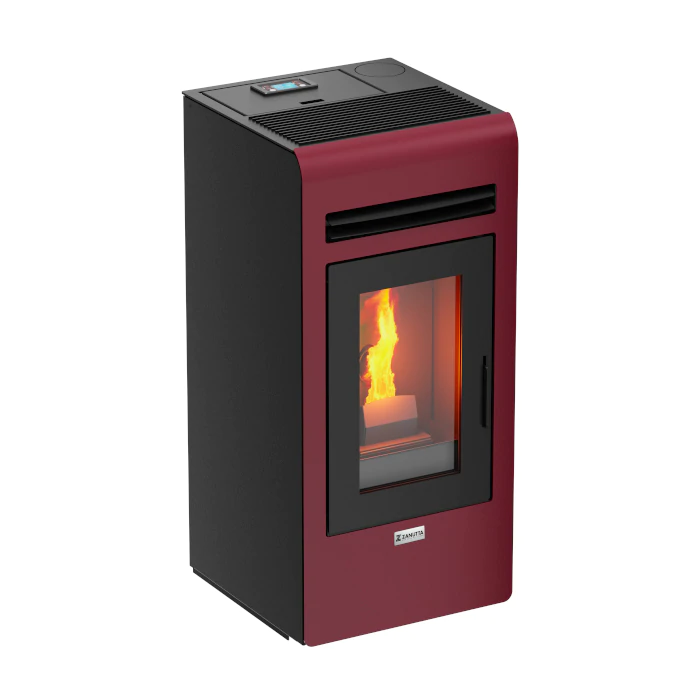 Zanutta SATURNO 12 stufa a pellet 12,3 kW - bordeaux