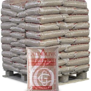 Nocciolo di oliva CALDOLIVA® ad alto potere calorifico - Pallet da 66 sacchi da