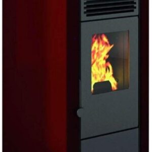 EVA CALOR - Stufa a Pellet Lory Potenza Termica 9 kW Colore Rosso