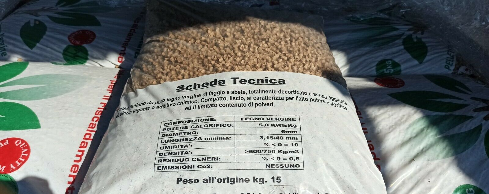 BANCALE 35 SACCHI PELLET PRODOTTO ITALIANO ALTISSIMA QUALITA' CERTIFICATO A1 TO - immagine 2